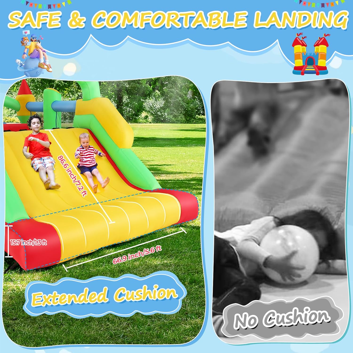 18 x 8.2FT Inflatable Obstacle - Kids Party Games recensione e prezzo