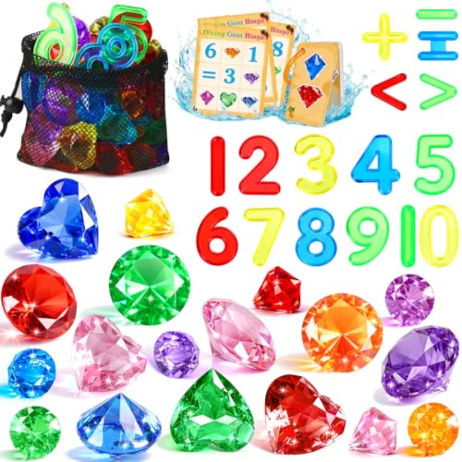 Pool Toys Diving Gems, 54 Pcs  - Scavenger Hunt Card recensione e prezzo