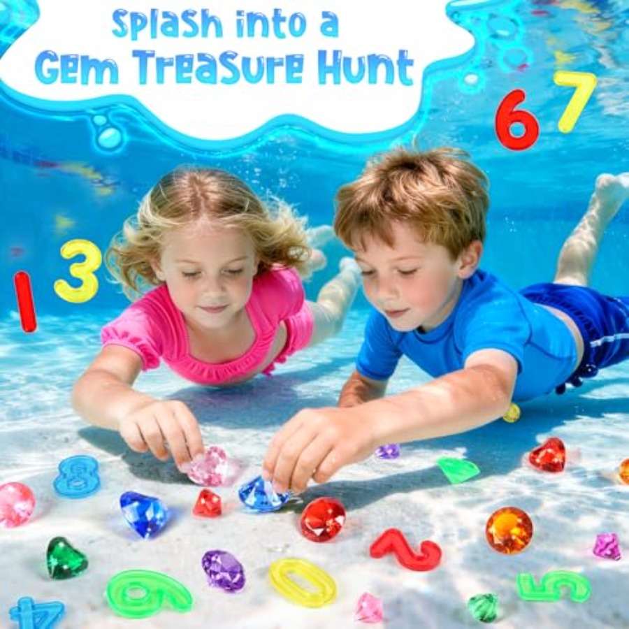 Pool Toys Diving Gems, 54 Pcs  - Scavenger Hunt Card recensione e prezzo