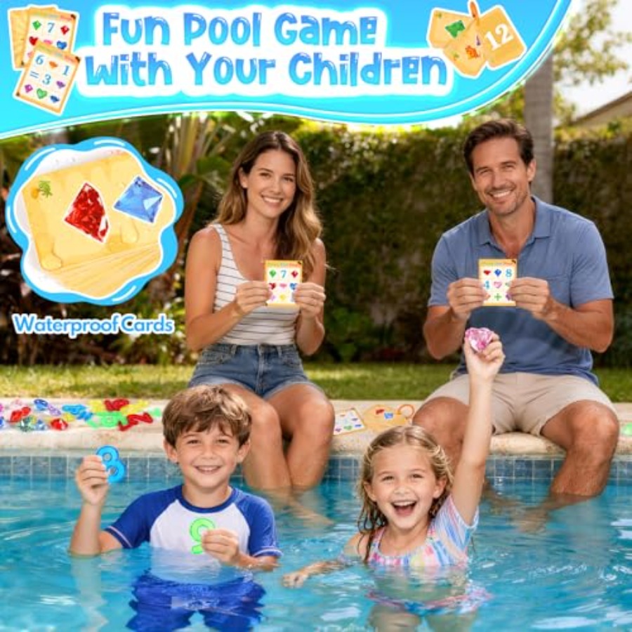Pool Toys Diving Gems, 54 Pcs  - Scavenger Hunt Card recensione e prezzo