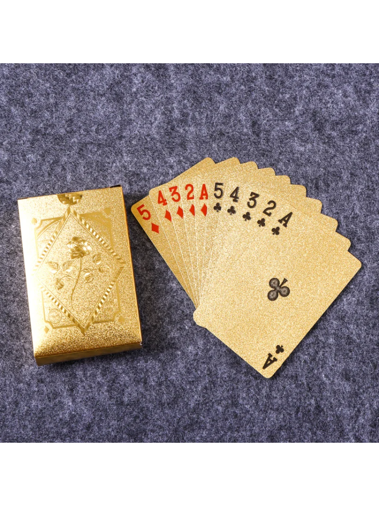 Gold Foil Skull Poker Cards Wa - Party Games Using Playing Cards recensione e prezzo
