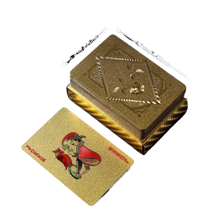Gold Foil Skull Poker Cards Wa - Party Games Using Playing Cards recensione e prezzo