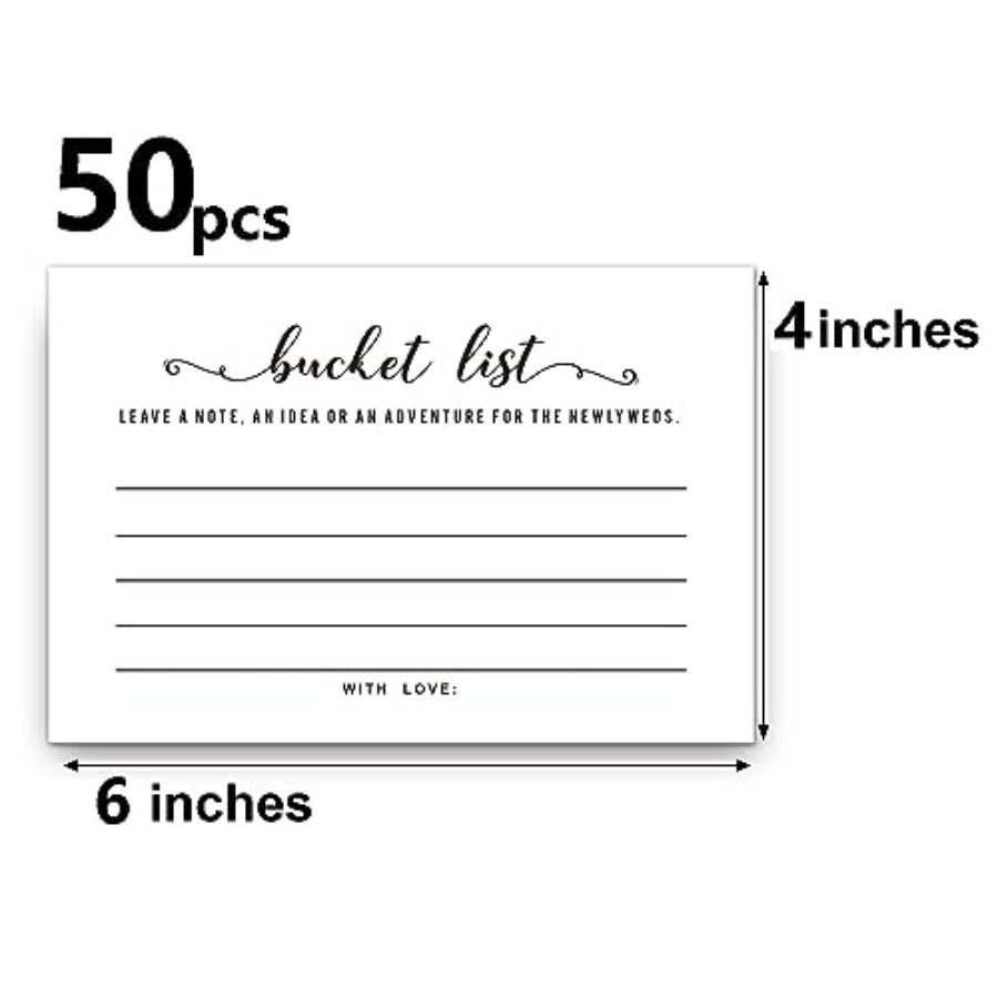 50 Wedding Bucket List Cards f - Party Games List recensione e prezzo
