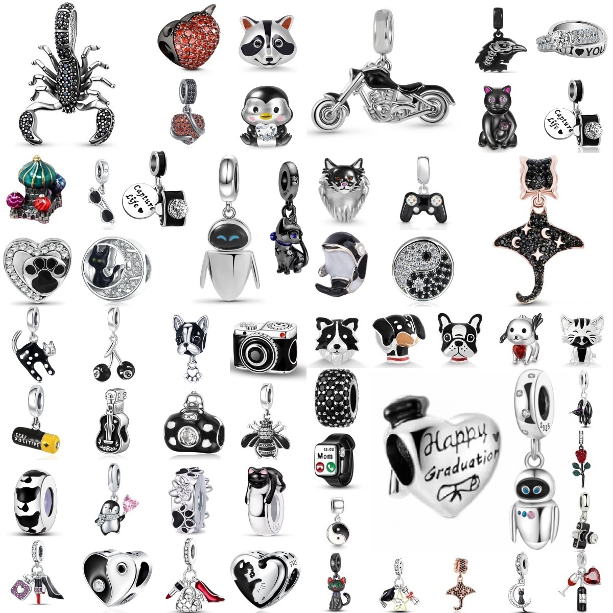 Charm 925 Silver Black Series  - Party Games On Switch recensione e prezzo