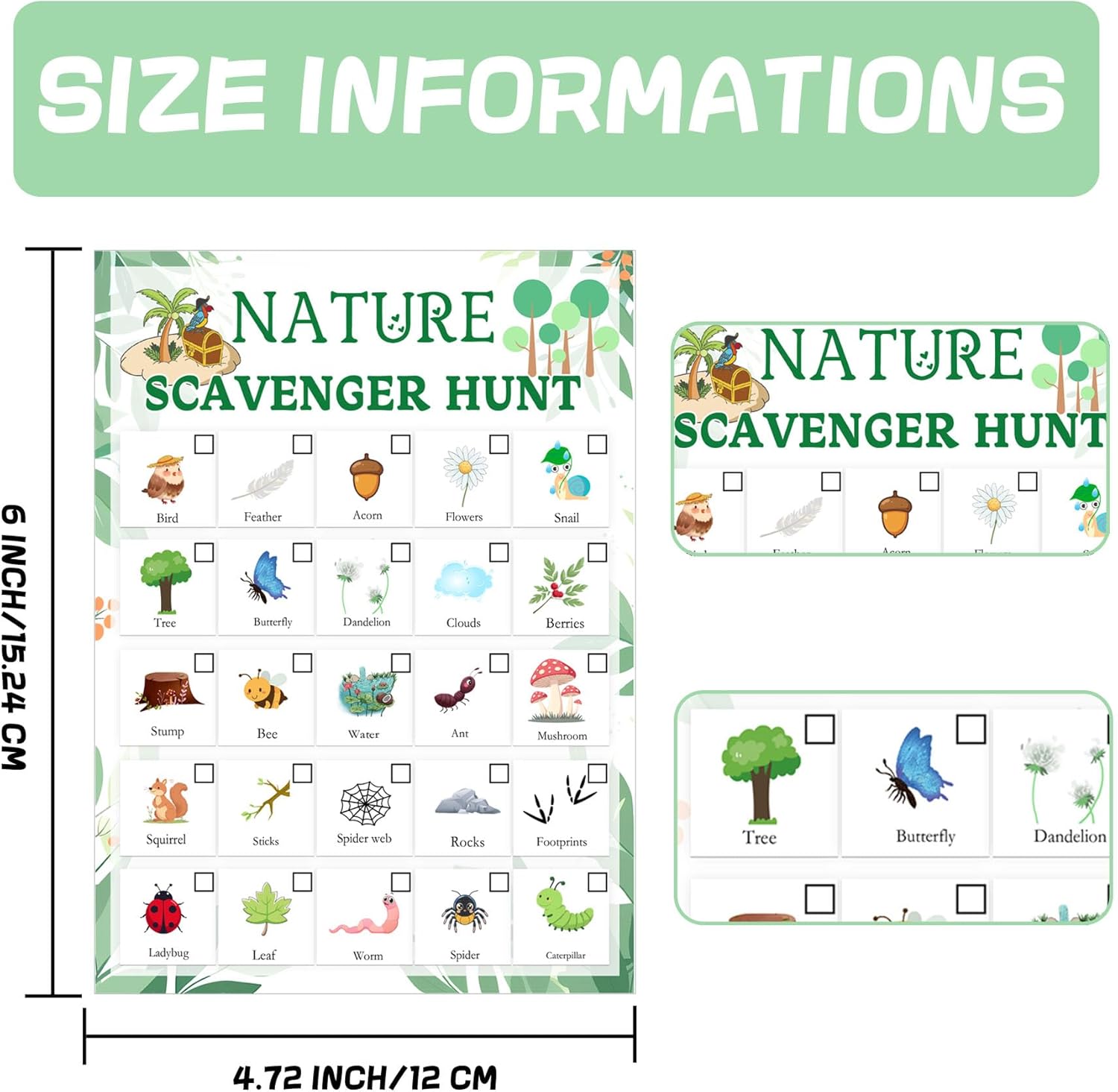 Nature Scavenger Hunt Card 5 x - Scavenger Hunt Card recensione e prezzo