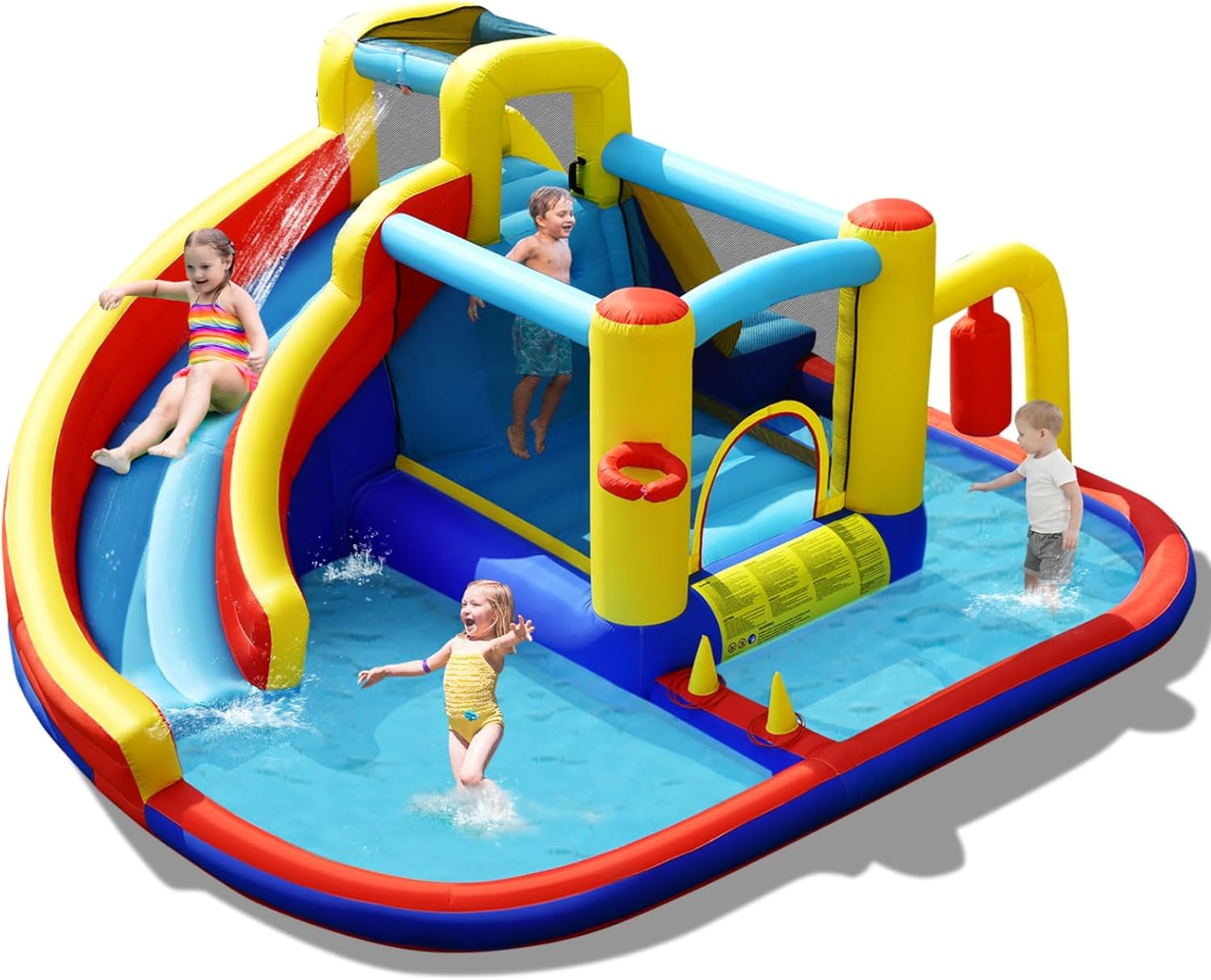 6-in-1 Inflatable Water Park B - Kids Party Games recensione e prezzo