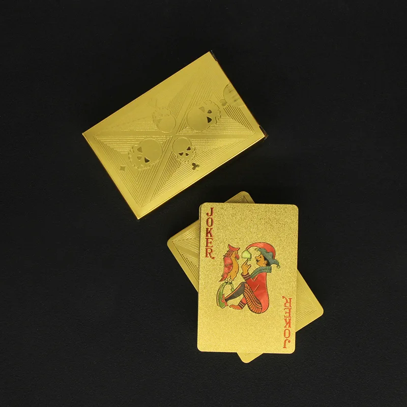 Gold Foil Skull Poker Cards Wa - Party Games Using Playing Cards recensione e prezzo