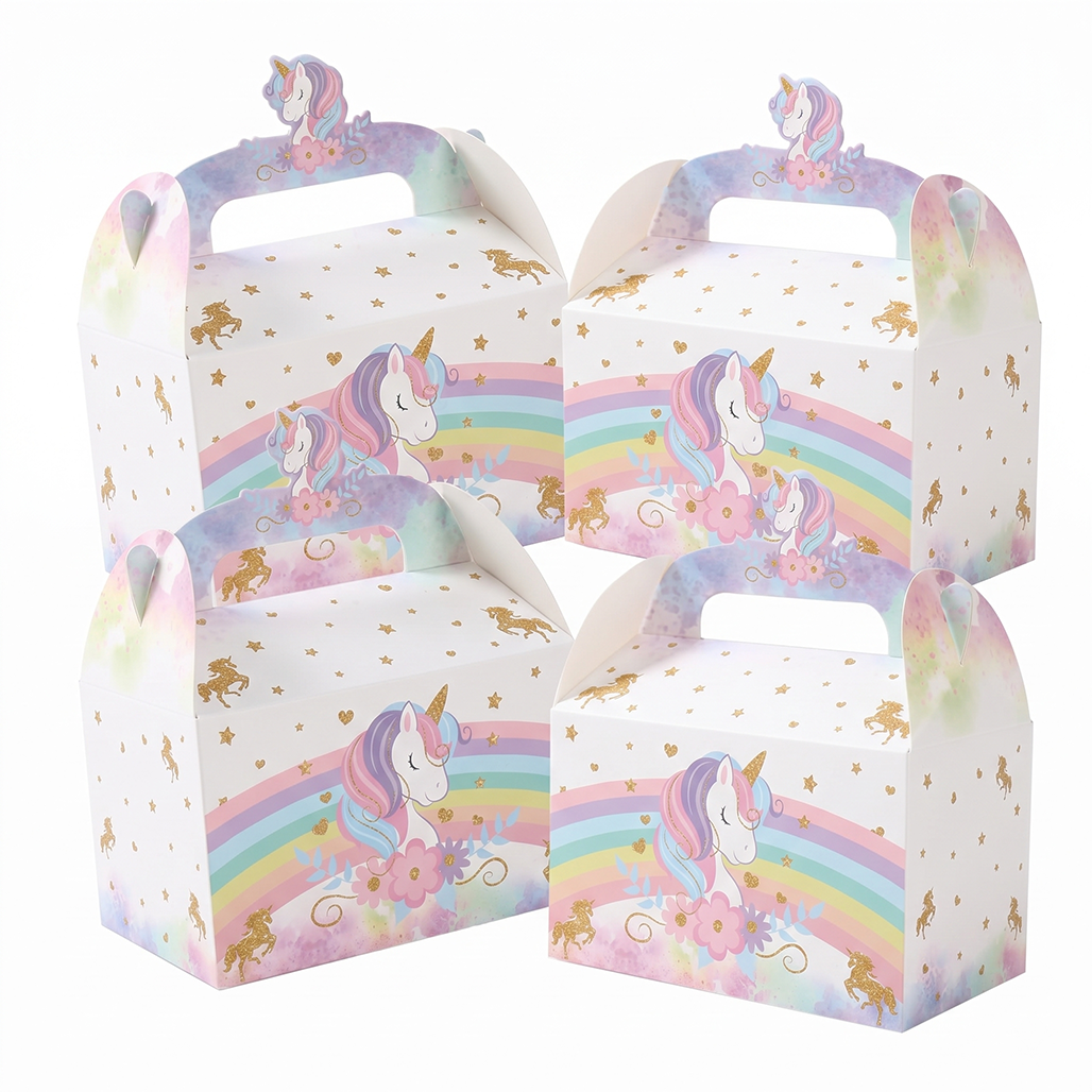 8Pcs Magical Unicorn Gift Boxe - Party Games Baby Shower recensione e prezzo