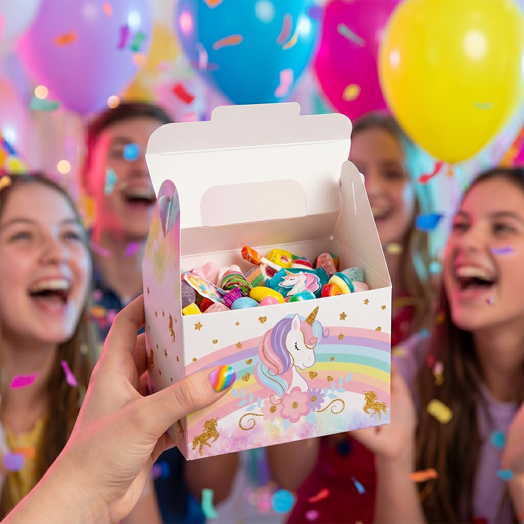 8Pcs Magical Unicorn Gift Boxe - Party Games Baby Shower recensione e prezzo