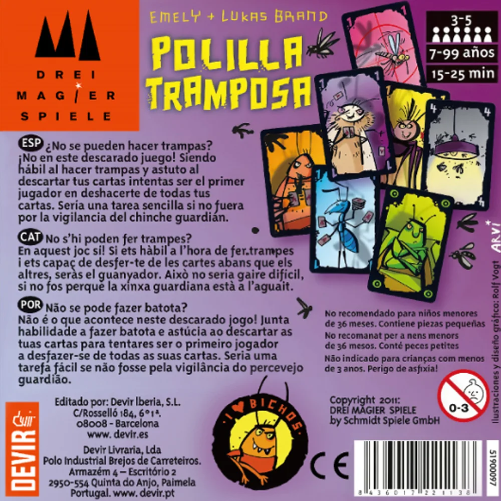 Spanish Polilla Tramposa Card  - Party Games Juego recensione e prezzo