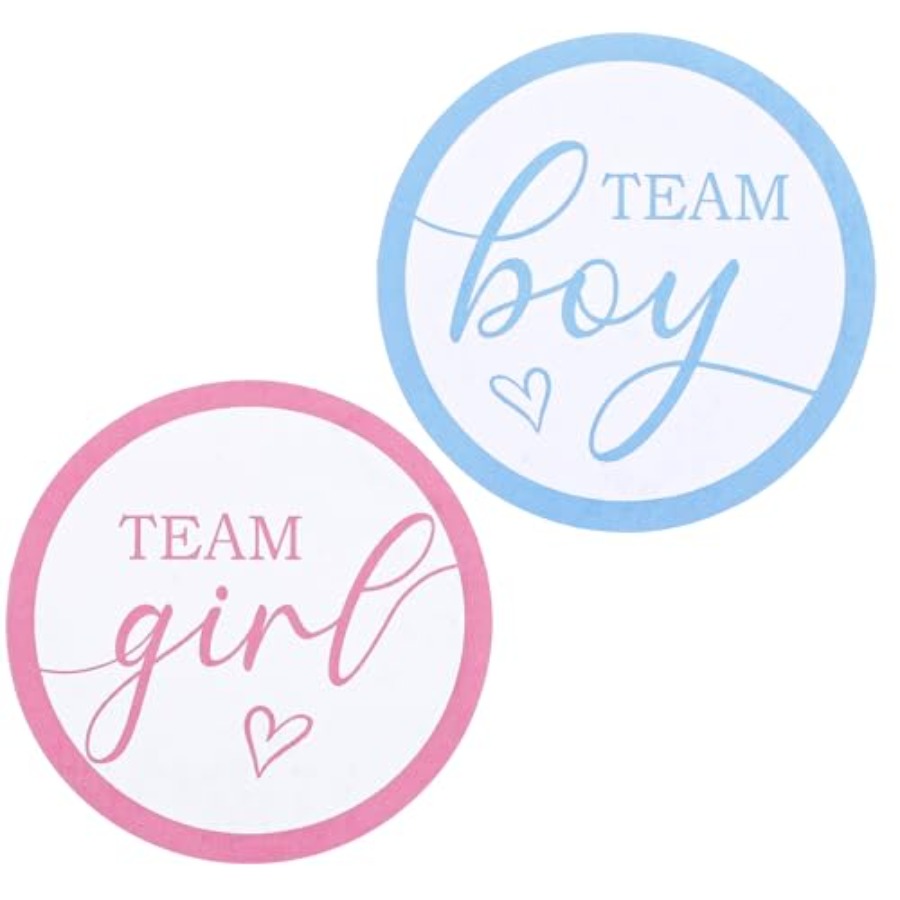 120 Pcs Gender Reveal Stickers - Party Games Baby Shower recensione e prezzo