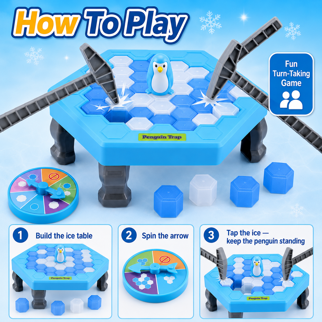 Penguin Breaking Ice Table Gam - Party Games Juego recensione e prezzo