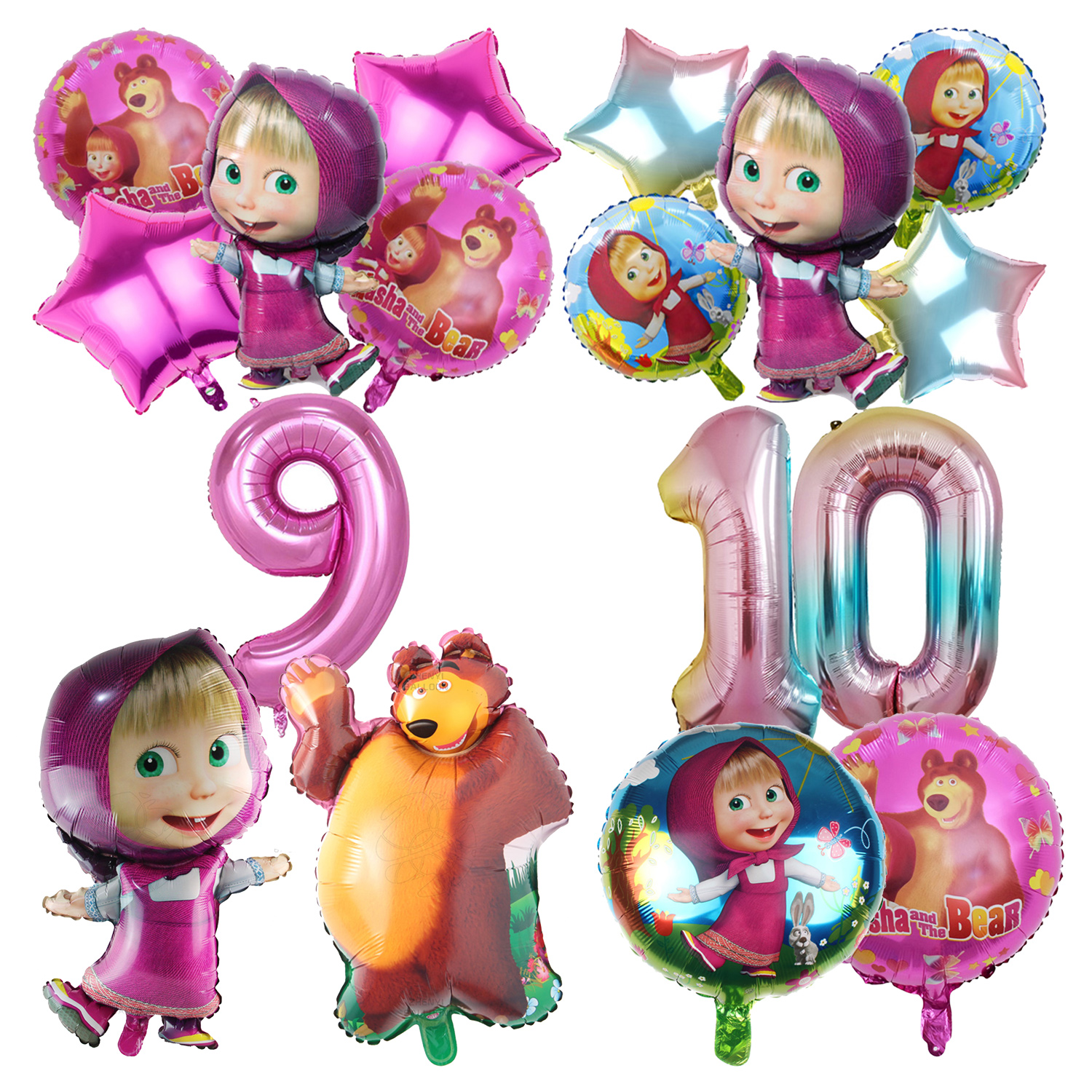 Mashas Bears Birthday Number B - Party Games Baby Shower recensione e prezzo