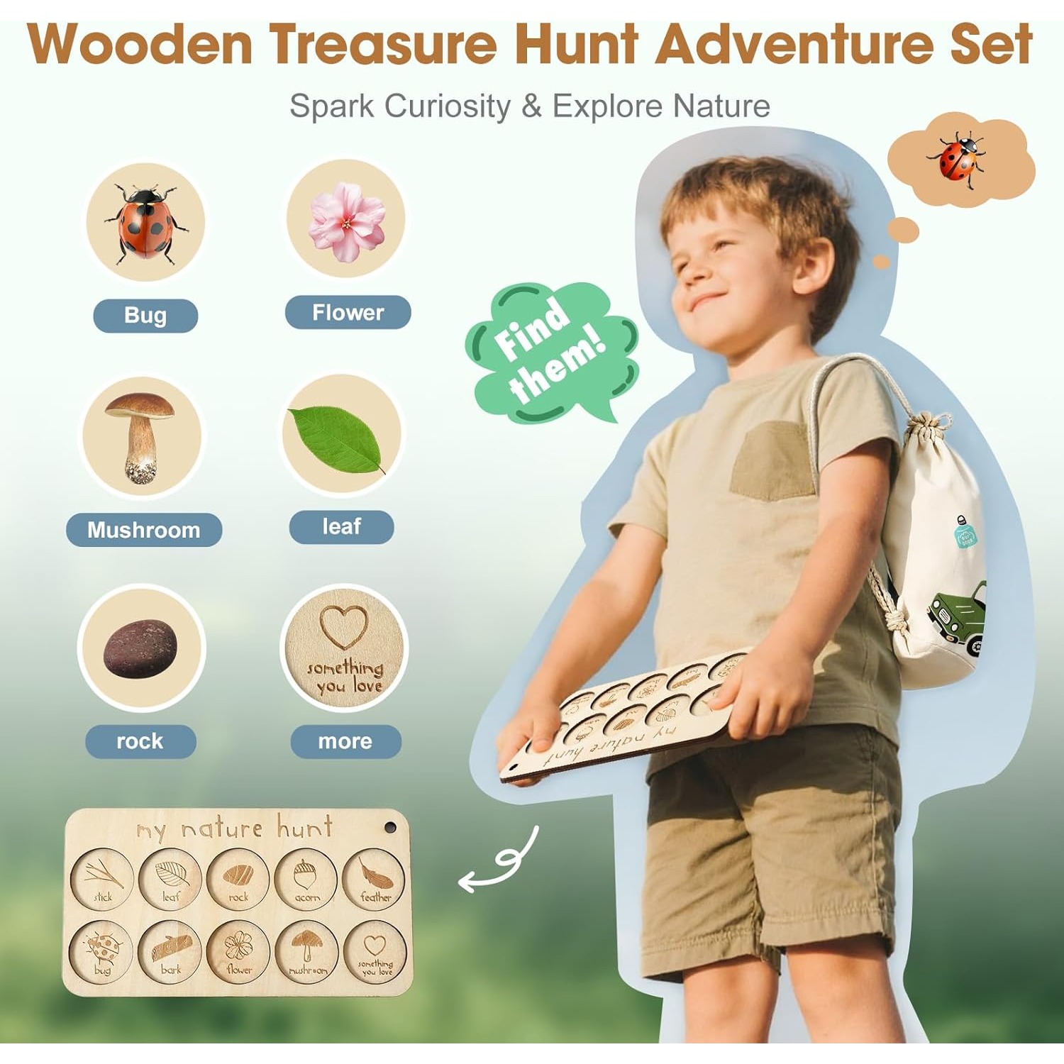 Bug Catcher Kit for Kids with  - Scavenger Hunt Card recensione e prezzo