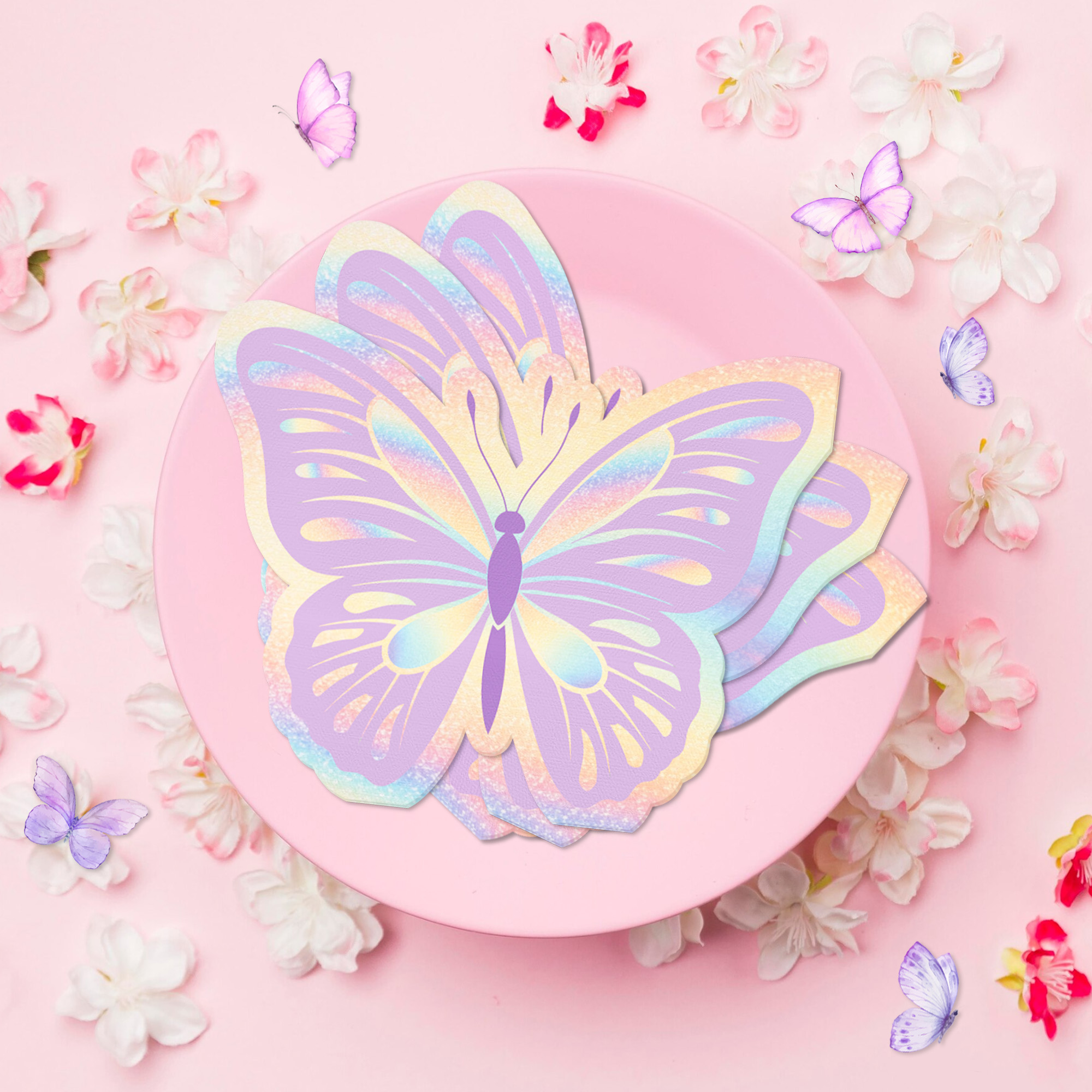 20/40/60Pcs Butterfly Shape Di - Party Games Baby Shower recensione e prezzo